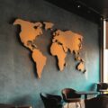 Metal World Map