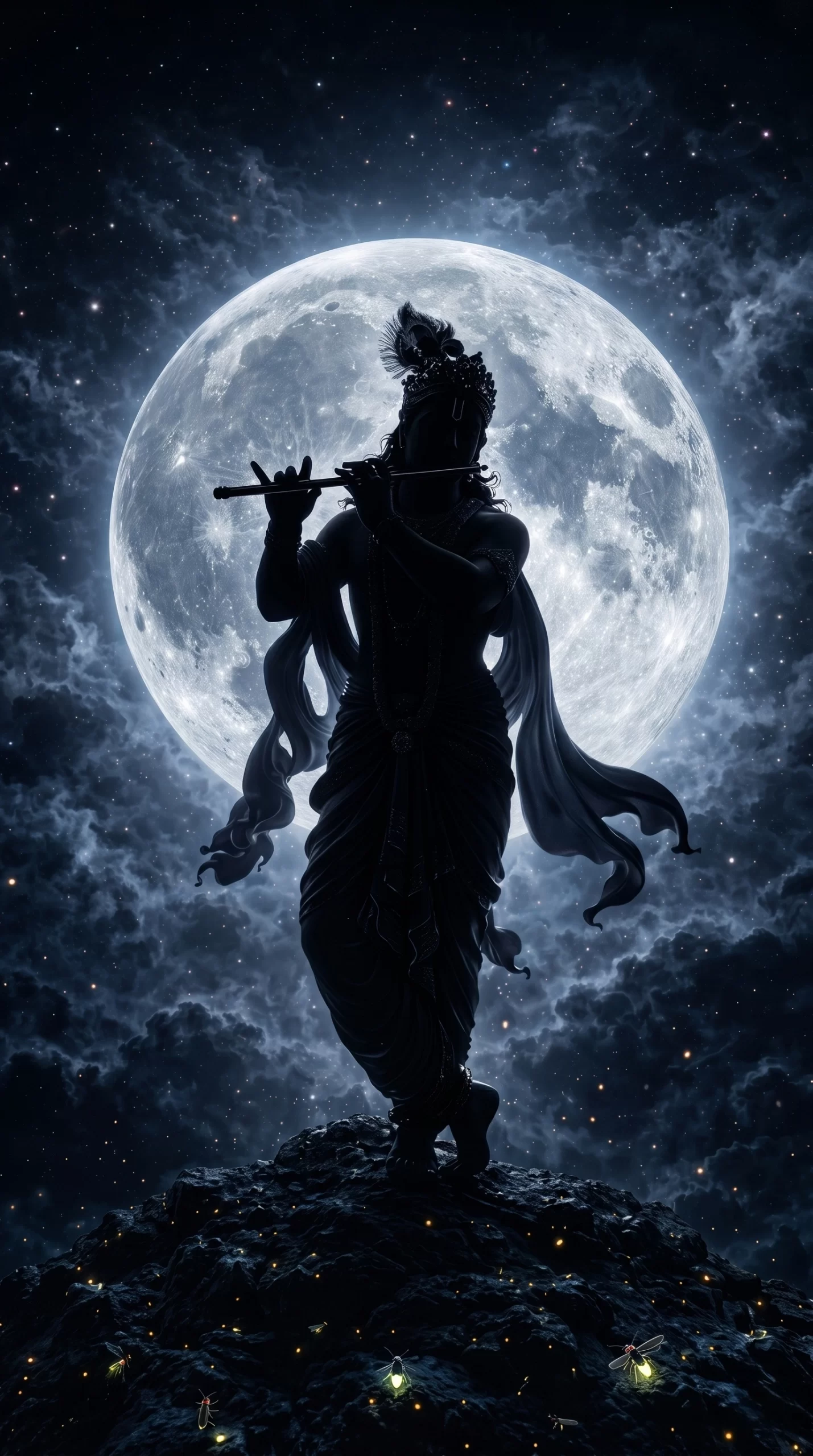 Blue Soul Krishna poster