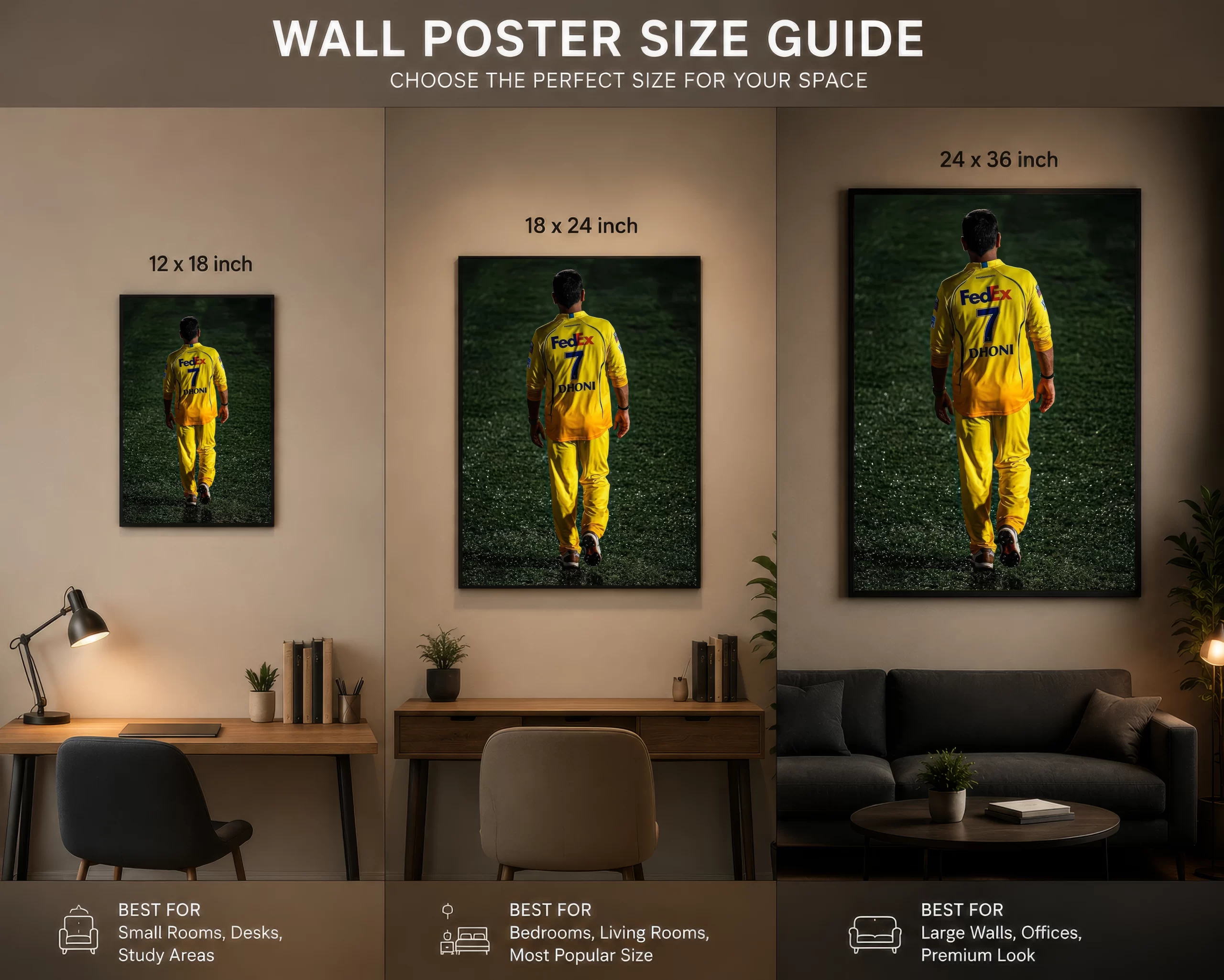 Dhoni Trophy Era MSD poster