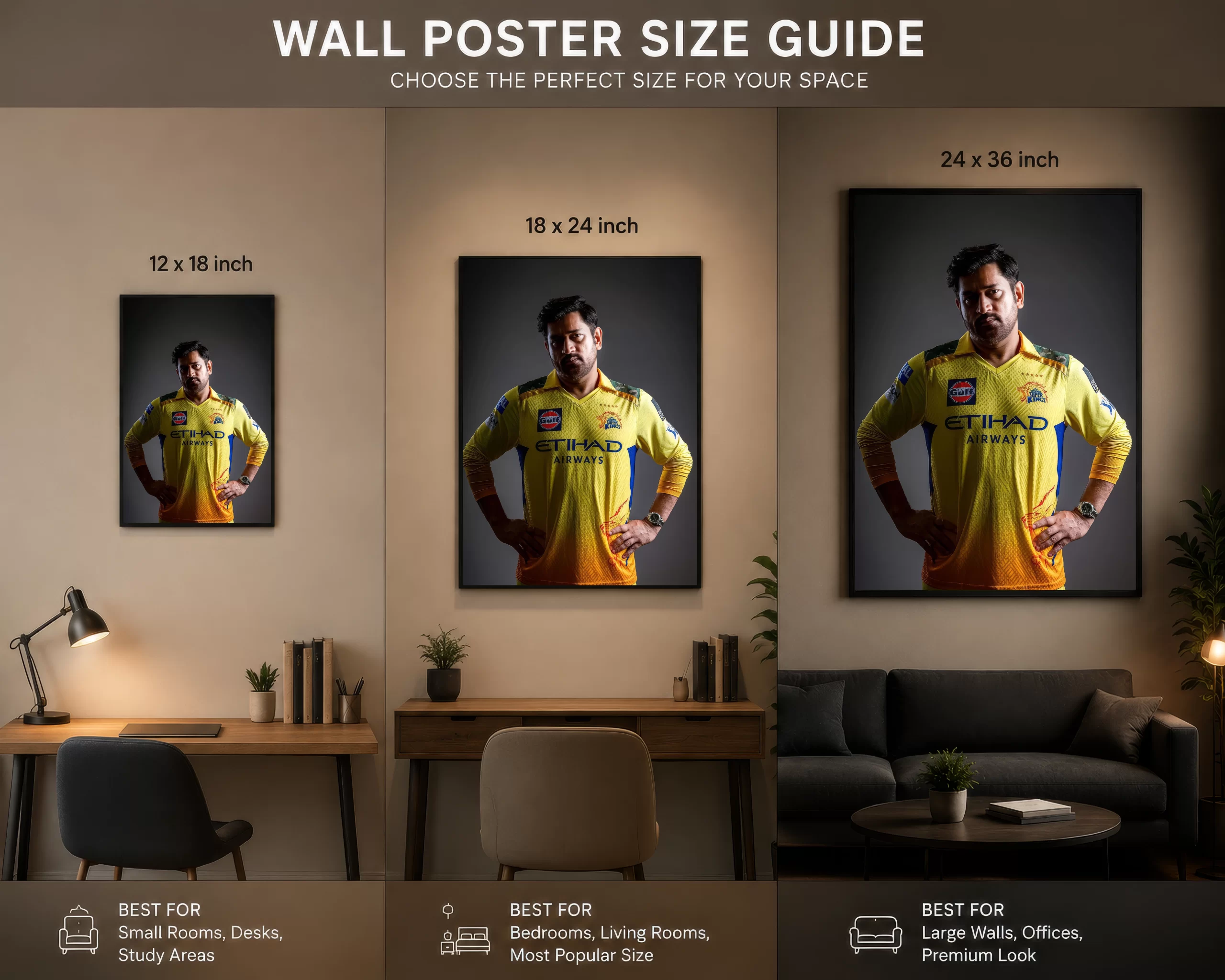 Dhoni Yellow Legacy poster