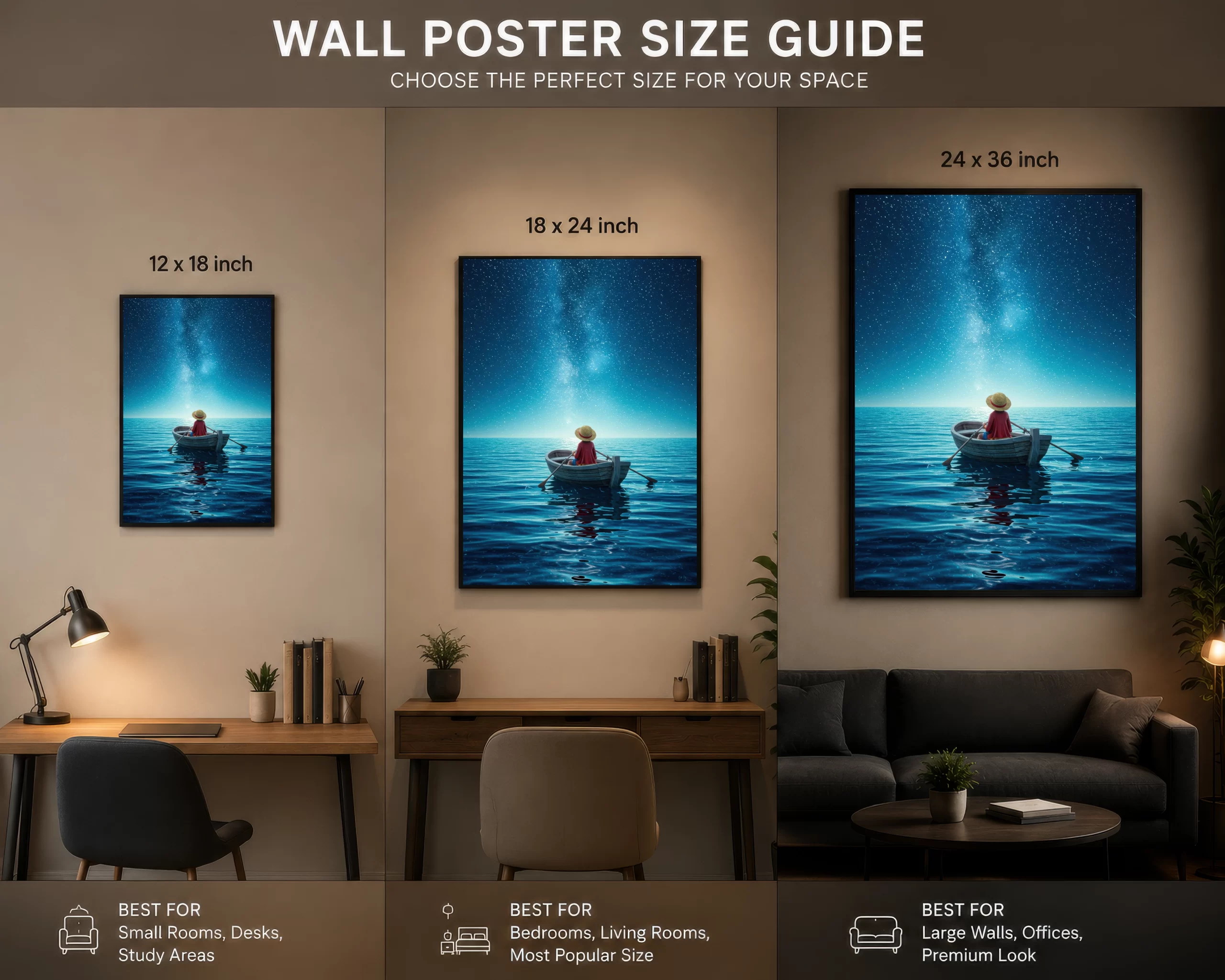 Luffy In Sea Peace poster