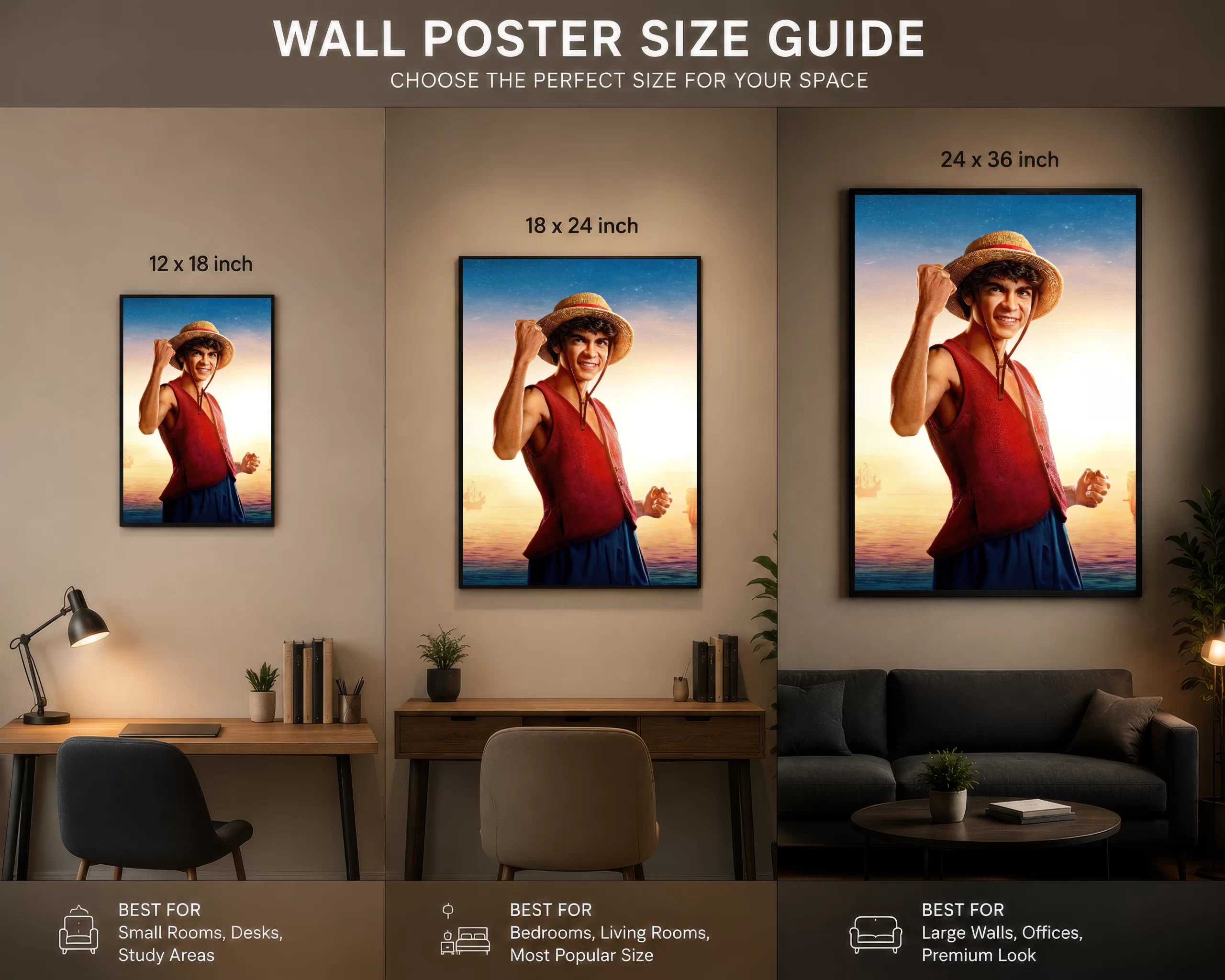 Monkey D. Luffy solo poster